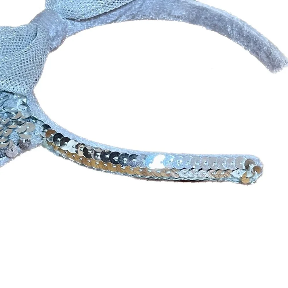 Y2K Silver Sequin Minnie Ears